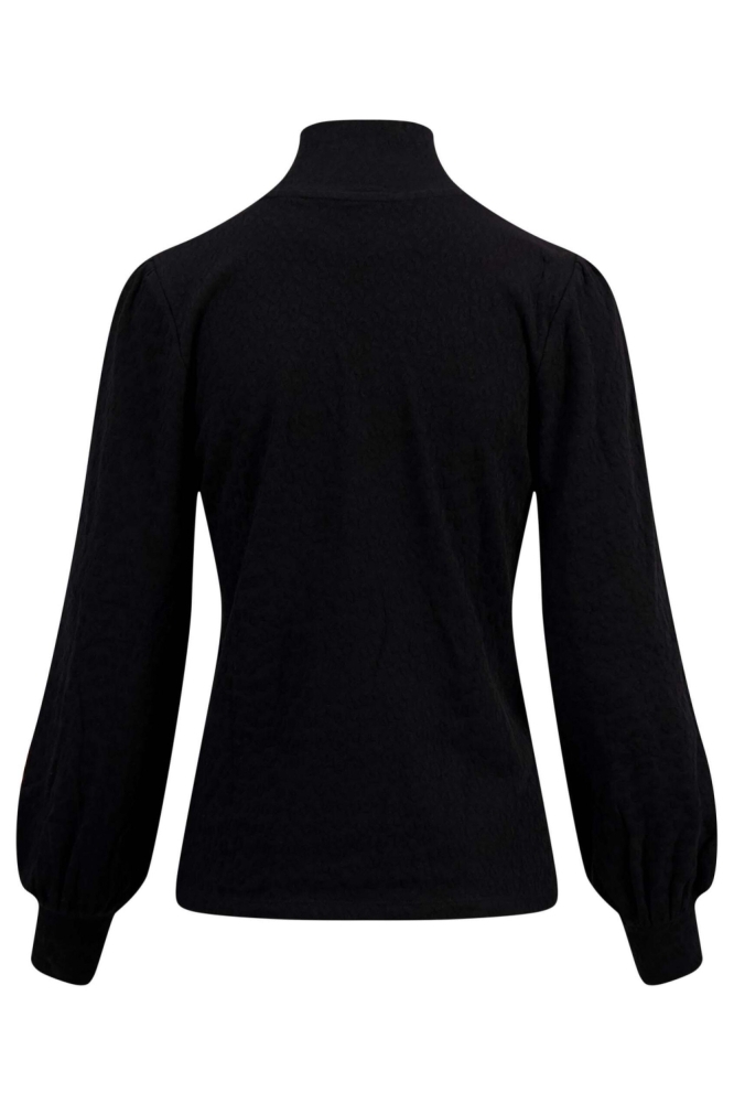 TOP MET LANGE MOUWEN EN COL AUSBRENNER 0304 215 0000 BLACK